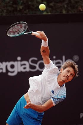NAPOLI 24-03-2026 ATP, Tennis Herren CHALLENGER 125 -GUERRI NAPOLI TENNIS CUP 2026 Encounter Stan Wawrinka , Matteo Martineau in the photo:Matteo Martineau, Tennis Club Napoli. Copyright: xFOTOAGENZIAx