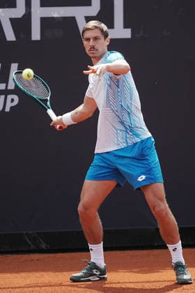 NAPOLI 24-03-2026 ATP, Tennis Herren CHALLENGER 125 -GUERRI NAPOLI TENNIS CUP 2026 Encounter Stan Wawrinka , Matteo Martineau in the photo:Matteo Martineau, Tennis Club Napoli. Copyright: xFOTOAGENZIAx