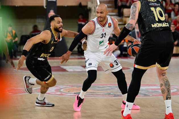 BASKET-BALL : AS Monaco VS Olimpia Milan - Turkish Airlines EuroLeague - 24 03 2026 Shavon Shields (Milano) - Turkish Airlines EuroLeague match between AS Monaco and Olimpia Milan on March 24, 2026 at the Gaston-MÃ decin sports hall in Monaco MonacoMonaco  Copyright: xWilliamxCannarellax