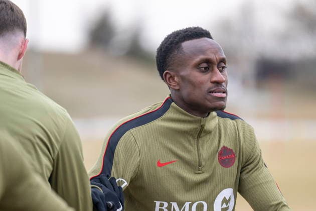 Fußball, Nationalteam Kanada, Training March 24, 2026, Toronto, Ontario, CANADA: CanadaöÄÃ s defender Richie Laryea in action during a training session at the BMO Training Ground in preparation for matches against Iceland and Tunisia, March 24, 2026. Canada News - March 24, 2026  - ZUMAc35_ 20260324_zaf_c35_158 Copyright: xEduardoxLimax