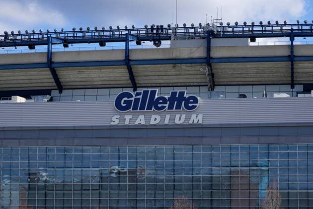 Gilette Stadium General overall view of Gillette Stadium on Tuesday, Mar 24, 2026, in Foxborough, MA. Gillette Stadium is set to host seven FIFA matches during the 2026 World Cup. (Dylan Stewart Image of Foxborough MA USA EDITORIAL USE ONLY Copyright: xImagexofxSportx DylanxStewartx iosphotos402546
