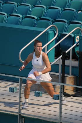 March 24, 2026, Miami Gardens, Florida, United States Of America: MIAMI GARDENS, FLORIDA - MARCH 20: Karolina Muchova is spotted on day 7 of the Miami Open at Hard Rock Stadium on March 23, 2026 in Miami Gardens, Florida. ...People: Karolina Muchova Miami Gardens United States Of America - ZUMAs214 20260324_ada_s214_007 Copyright: xSMGx