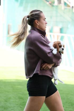 March 24, 2026, Miami Gardens, Florida, United States Of America: MIAMI GARDENS, FLORIDA - MARCH 20: Aryna Sabalenka is spotted on day 7 of the Miami Open at Hard Rock Stadium on March 23, 2026 in Miami Gardens, Florida. ...People: Aryna Sabalenka Miami Gardens United States Of America - ZUMAs214 20260324_ada_s214_024 Copyright: xSMGx