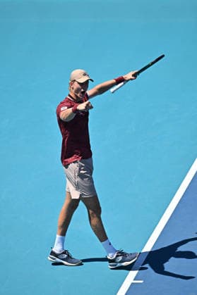 Itau Miami Tennis Open - Martin Landaluce Martin Landaluce (ESP) during his fourth round match at the Itau Miami Tennis Open in Miami , USA, on March 24, 2026. Photo by Corinne Dubreuil ABACAPRESS.COM Miami United States  Copyright: xDubreuilxCorinne ABACAx
