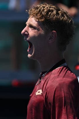 Itau Miami Tennis Open - Martin Landaluce Martin Landaluce (ESP) during his fourth round match at the Itau Miami Tennis Open in Miami , USA, on March 24, 2026. Photo by Corinne Dubreuil ABACAPRESS.COM Miami United States  Copyright: xDubreuilxCorinne ABACAx