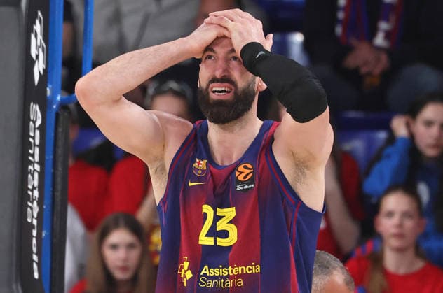 FC Barcelona, Barca v Anadolu Efes Istanbul - Euroleague 2025 2026 Tornike Shengelia plays during the match between FC Barcelona and Anadolu Efes Istanbul, corresponding to round 32 of the Euroleague, at the Palau Blaugrana in Barcelona, Spain, on March 24, 2026. Barcelona Barcelona Spain  Copyright: xUrbanandsportx originalFilename:urbanandsport-fcbarcel260324_npSCH.jpg