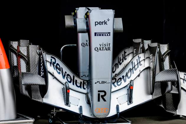 SUZUKA The nose of Formula 1 driver Gabriel Bortoleto s car or Audi Revolut F1 Team during the Formula 1 Japan Suzuka at the Suzuka Formula 1 circuit on March 25, 2025 in Suzuka, Japan Photo by DeFodi Images