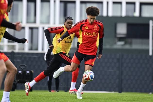 Belgian Red Devils - pre-World Cup 2026 training camp - training 25 03 2026 TUBIZE, BELGIUM - MARCH 25 : Witsel Axel midfielder of Belgium pictured during a training session at the training grounds of the Royal Belgian Football Association, in preparation to a mini-camp that will take place in the United States. There, the Belgian Red Devils, will play friendly games against the United States of America and Mexico as part of a pre-World Cup 2026 training camp on March 25, 2026 in Tubize, Belgium, 25 03 2026 Tubize Belgium  Copyright: xJanxDexMeuleneirx