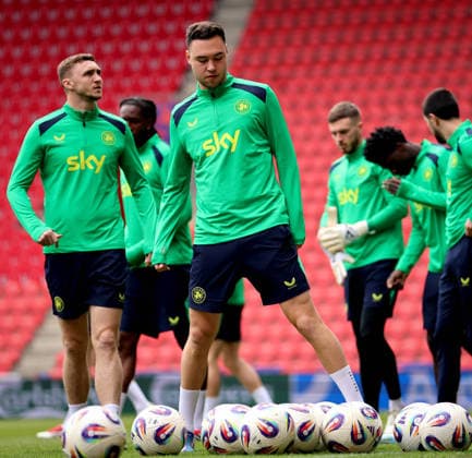 Republic of Ireland Squad Training, Fortune Arena, Prague, Czech Republic 25 3 2026 Harvey Vale Harvey Vale 25 3 2026  Copyright: x INPHO RyanxByrnex RB2_5870