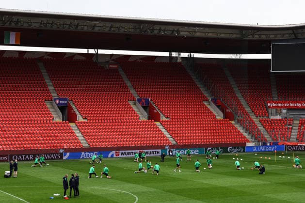 Republic of Ireland Squad Training, Fortune Arena, Prague, Czech Republic 25 3 2026 A view of the Fortune Arena during the team training A view of the Fortune Arena during the team training 25 3 2026  Copyright: x INPHO BenxBradyx BB2_0954
