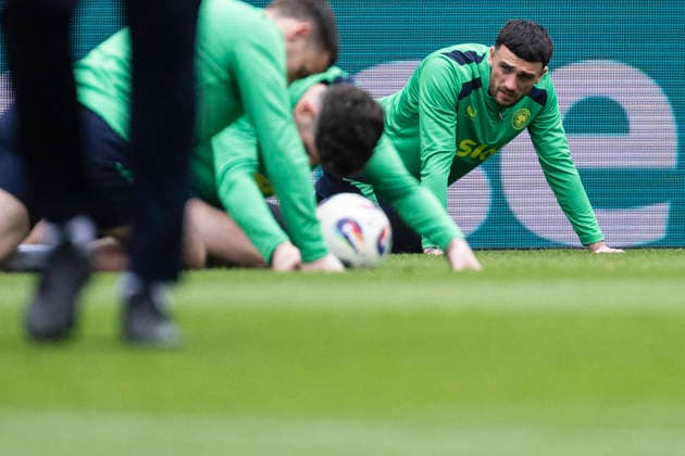 Troy Parrott at a training session of Ireland before the match Czech Republic vs Ireland, semi-final of the European play-off for qualification to the football World Cup, in Prague, Czech Republic, on March 25, 2026. (CTKxPhoto MichalxKamaryt) CTKPhotoP2026032503494  CTKPhotoP2026032503494