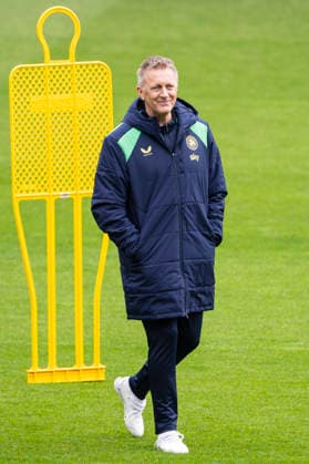 Head coach Heimir Hallgrimsson at a training session of Ireland before the match Czech Republic vs Ireland, semi-final of the European play-off for qualification to the football World Cup, in Prague, Czech Republic, on March 25, 2026. (CTKxPhoto MichalxKamaryt) CTKPhotoP2026032503495  CTKPhotoP2026032503495