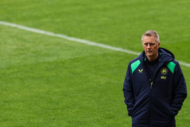 Republic of Ireland Squad Training, Fortune Arena, Prague, Czech Republic 25 3 2026 Head Coach Heimir Hallgrimsson Heimir Hallgrimsson 25 3 2026  Copyright: x INPHO BenxBradyx BB3_8777