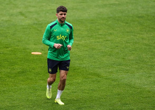 Republic of Ireland Squad Training, Fortune Arena, Prague, Czech Republic 25 3 2026 Robbie Brady Robbie Brady 25 3 2026  Copyright: x INPHO BenxBradyx BB3_9040