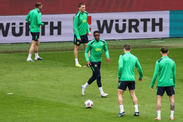 Republic of Ireland Squad Training, Fortune Arena, Prague, Czech Republic 25 3 2026 Chiedozie Ogbene Chiedozie Ogbene 25 3 2026  Copyright: x INPHO BenxBradyx BB3_9272