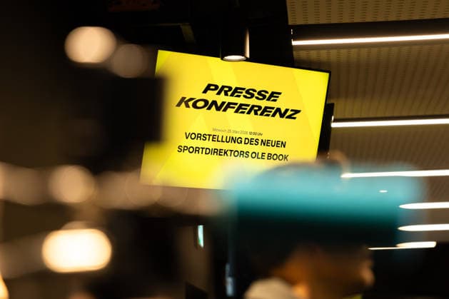 25 03 2026, Football, Press conference, Presentation of the new sports director Ole Book Borussia Dortmund Dortmund Signal Iduna Park NRW Germany xRHR PHOTO ENx Copyright: DennisxEwert RHR-FOTOx RHR-FOTO DE