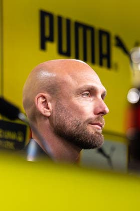 25 03 2026, Football, Press conference, Presentation of the new sports director Ole Book Borussia Dortmund Sports director Ole Book Borussia Dortmund Dortmund Signal Iduna Park NRW Germany xRHR PHOTO ENx Copyright: DennisxEwert RHR-FOTOx RHR-FOTO DE