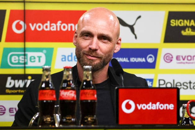 Dortmund, Germany March 25, 2026 Press conference Presentation of the new BVB Sports Director Ole Book In the picture The new BVB Sports Director Ole Book BVB at the press conference for his presentation DFB regulations prohibit any use of photographs as image sequences and or quasi photo Copyright: HMBxMedia MadeleinexFantini