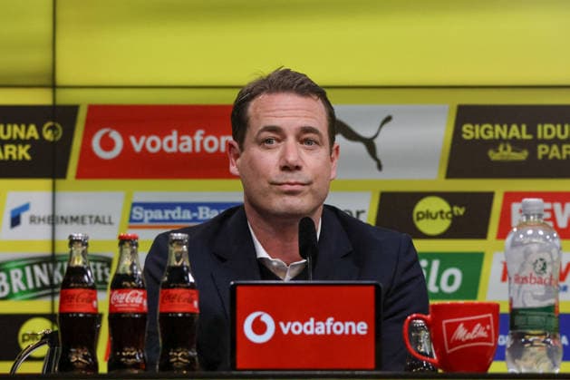 Dortmund, Germany March 25, 2026 Press conference presentation of the new BVB sports director Ole Book In the picture Managing Director Sport Lars Ricken BVB at the press conference for the presentation of the new sports director DFB regulations prohibit any use of photographs as image sequences and or quasi photo Copyright: HMBxMedia MadeleinexFantini
