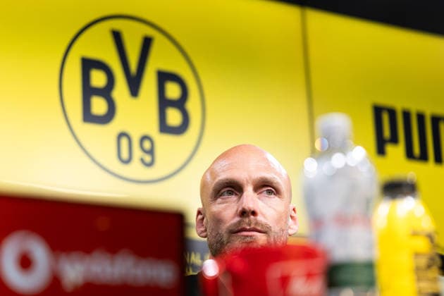 25 03 2026, Football, Press conference, Presentation of the new sports director Ole Book Borussia Dortmund Sports director Ole Book Borussia Dortmund Dortmund Signal Iduna Park NRW Germany xRHR PHOTO ENx Copyright: DennisxEwert RHR-FOTOx RHR-FOTO DE