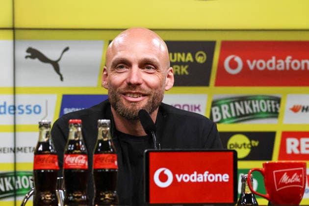 Dortmund, Germany March 25, 2026 Press conference Presentation of the new BVB Sports Director Ole Book In the picture The new BVB Sports Director Ole Book BVB at the press conference for his presentation DFB regulations prohibit any use of photographs as image sequences and or quasi photo Copyright: HMBxMedia MadeleinexFantini