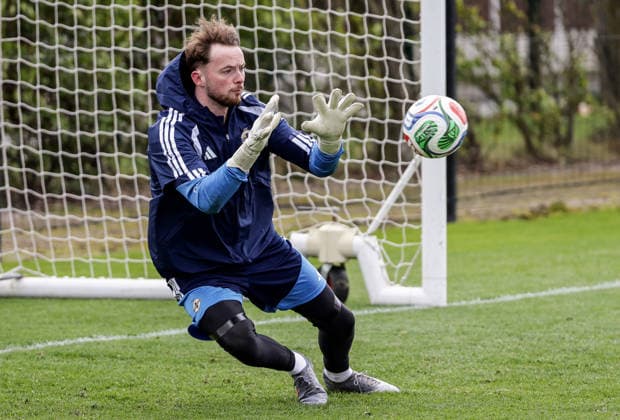Northern Ireland Squad Training, Axa Training Centre, Liverpool, England 25 3 2026 Conor Hazard Conor Hazard 25 3 2026  Copyright: x INPHO Presseye WilliamxCherryx N Ireland training_061