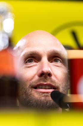 25 03 2026, Football, Press conference, Presentation of the new sports director Ole Book Borussia Dortmund Sports director Ole Book Borussia Dortmund Dortmund Signal Iduna Park NRW Germany xRHR PHOTO ENx Copyright: DennisxEwert RHR-FOTOx RHR-FOTO DE
