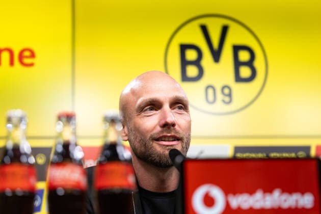 25 03 2026, Football, Press conference, Presentation of the new sports director Ole Book Borussia Dortmund Sports director Ole Book Borussia Dortmund Dortmund Signal Iduna Park NRW Germany xRHR PHOTO ENx Copyright: DennisxEwert RHR-FOTOx RHR-FOTO DE
