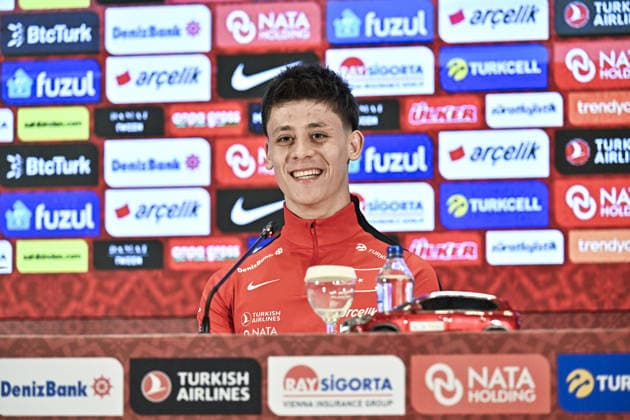 Ahead of Turkiye v Romania - FIFA World Cup, WM, Weltmeisterschaft, Fussball European Qualifiers ISTANBUL, TURKIYE - MARCH 25: Arda Guler of Turkiye speaks during a press conference, PK, Pressekonferenz ahead of the 2026 FIFA World Cup European Qualifiers playoff round against Romania at Hasan Dogan National Teams Training and Education Facilities in Istanbul, Turkiye on March 25, 2026. Muhammed Enes Yildirim Anadolu Istanbul Turkey. Editorial use only. Please get in touch for any other usage.  Copyright: x2026xAnadoluxMuhammedxEnesxYildirimx