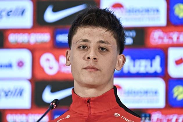 Ahead of Turkiye v Romania - FIFA World Cup, WM, Weltmeisterschaft, Fussball European Qualifiers ISTANBUL, TURKIYE - MARCH 25: Arda Guler of Turkiye speaks during a press conference, PK, Pressekonferenz ahead of the 2026 FIFA World Cup European Qualifiers playoff round against Romania at Hasan Dogan National Teams Training and Education Facilities in Istanbul, Turkiye on March 25, 2026. Muhammed Enes Yildirim Anadolu Istanbul Turkey. Editorial use only. Please get in touch for any other usage.  Copyright: x2026xAnadoluxMuhammedxEnesxYildirimx