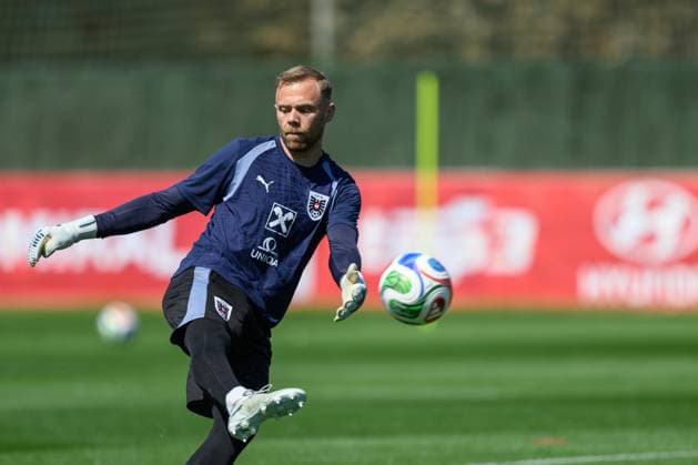 SOCCER - OEFB, training camp MARBELLA,SPAIN,25.MAR.26 - SOCCER - OEFB, Oesterreichischer Fussball-Bund, training camp. Image shows Alexander Schlager (AUT).  GEPAxpictures xChristianxMoser