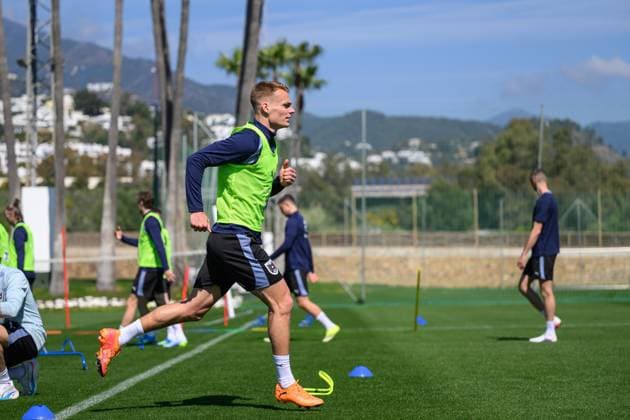 SOCCER - OEFB, training camp MARBELLA,SPAIN,25.MAR.26 - SOCCER - OEFB, Oesterreichischer Fussball-Bund, training camp. Image shows Philipp Lienhart (AUT).  GEPAxpictures xChristianxMoser