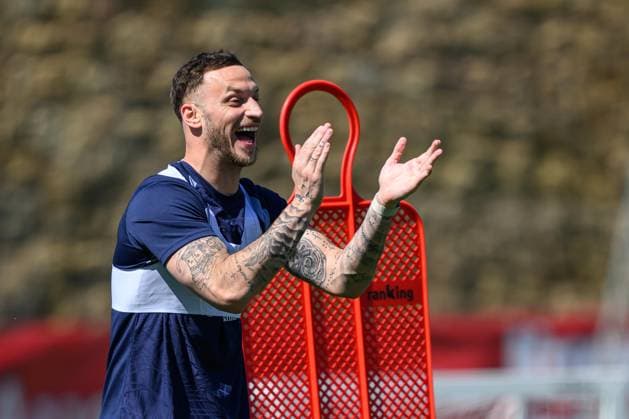 SOCCER - OEFB, training camp MARBELLA,SPAIN,25.MAR.26 - SOCCER - OEFB, Oesterreichischer Fussball-Bund, training camp. Image shows Marko Arnautovic (AUT).  GEPAxpictures xChristianxMoser