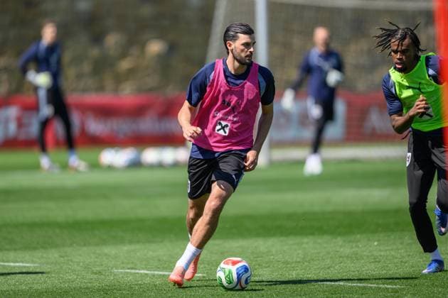 SOCCER - OEFB, training camp MARBELLA,SPAIN,25.MAR.26 - SOCCER - OEFB, Oesterreichischer Fussball-Bund, training camp. Image shows Florian Grillitsch (AUT).  GEPAxpictures xChristianxMoser