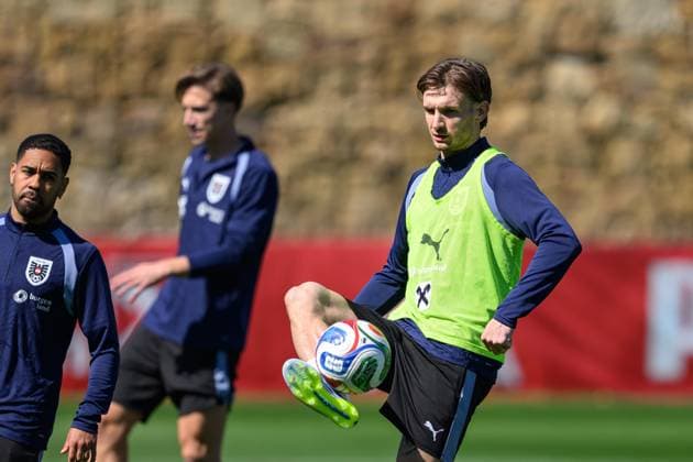 SOCCER - OEFB, training camp MARBELLA,SPAIN,25.MAR.26 - SOCCER - OEFB, Oesterreichischer Fussball-Bund, training camp. Image shows Stefan Posch (AUT).  GEPAxpictures xChristianxMoser