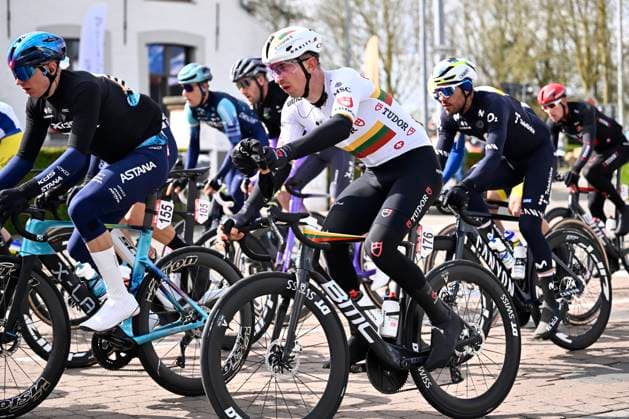 Tour of Bruges 2026 Cycling Race BRUGGE, BELGIUM - MARCH 25 : Mikutis Aivaras (LTU) of Tudor Pro Cycling Team during the 50th edition of Tour of Bruges an UCI World Tour 1.UWT one day cycling road race for Men Elite of 202.9 km with start in Brugge and finish in Brugge on March 25, 2026 in Brugge, Belgium, 25 03 2026 ( Motordriver Kenny Verfaillie - Brugge Belgium  Copyright: xTomasxSiskx