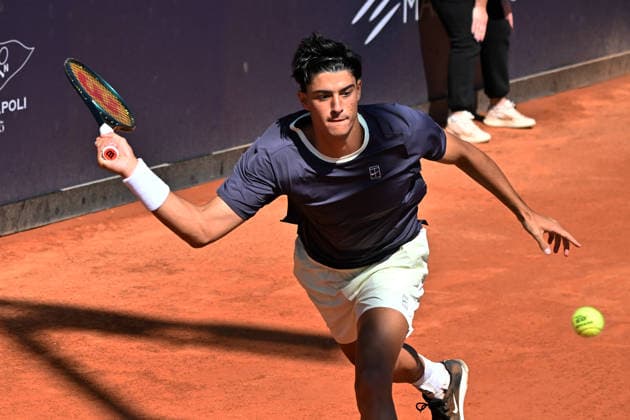 Federico Cina during the Men s Doubles match on day 2 of the Guerri Napoli Tennis Cup 125 at Tennis Club Napoli on March 25, 2026 in Naples, Italy  Copyright: xAndreaxRosito IPAxSportx xipa-agency.netx xx IPA_73411395 IPA_Agency_IPA73411395