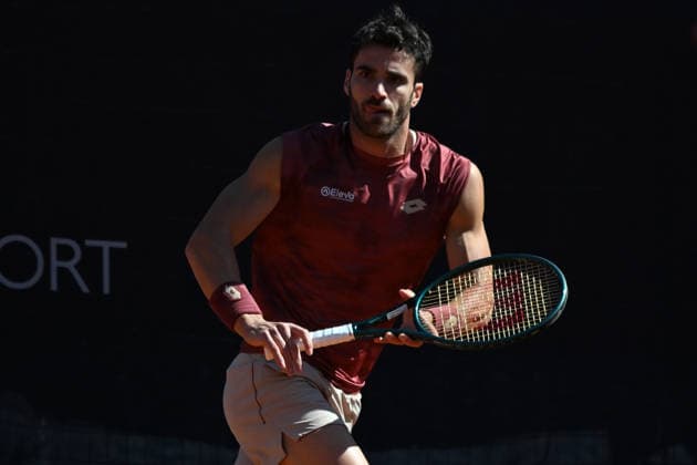 Andrea Pellegrino during the Men s Doubles match on day 2 of the Guerri Napoli Tennis Cup 125 at Tennis Club Napoli on March 25, 2026 in Naples, Italy  Copyright: xAndreaxRosito IPAxSportx xipa-agency.netx xx IPA_73411544 IPA_Agency_IPA73411544