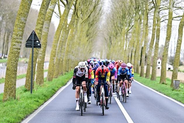 Belgian Florian Vermeersch of UAE Team Emirates-XRG pictured in action during the Ronde van Brugge men s elite one-day cycling race, 202,9 km from and to Brugge on Wednesday 25 March 2026. MAARTENxSTRAETEMANS  x168846149x