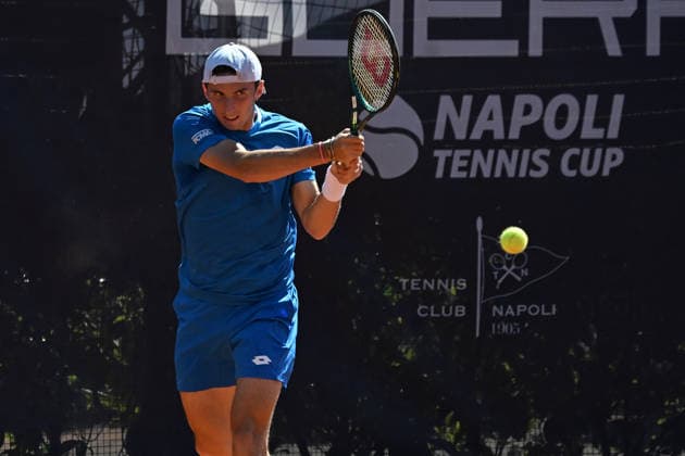 Federico Bondioli during the Men s Doubles match on day 2 of the Guerri Napoli Tennis Cup 125 at Tennis Club Napoli on March 25, 2026 in Naples, Italy  Copyright: xAndreaxRosito IPAxSportx xipa-agency.netx xx IPA_73411830 IPA_Agency_IPA73411830