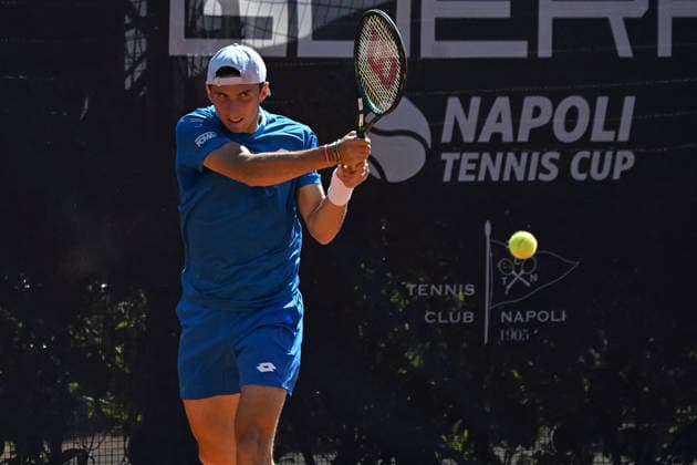 TENNIS - Internazionali di Tennis - Challenger 125 - Guerri Napoli Tennis Cup Federico Bondioli during the Men s Doubles match on day 2 of the Guerri Napoli Tennis Cup 125 at Tennis Club Napoli on March 25, 2026 in Naples, Italy Napoli Italy  Copyright: xIPAxSport ABACAx