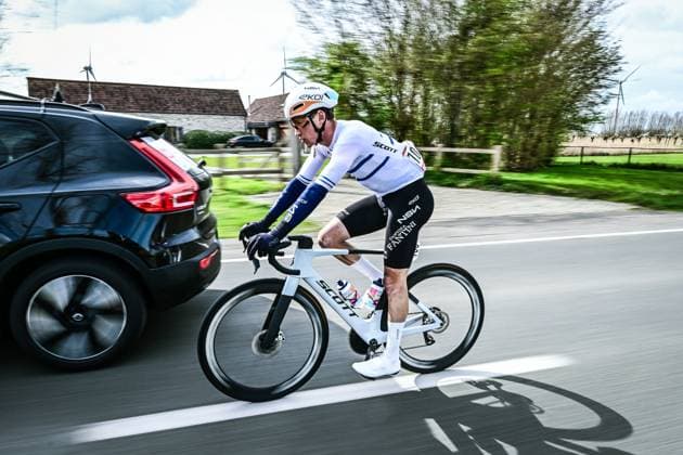Israeli Rotem Tene of NSN Cycling Team pictured in action during the Ronde van Brugge men s elite one-day cycling race, 202,9 km from and to Brugge on Wednesday 25 March 2026. MAARTENxSTRAETEMANS  x168849609x