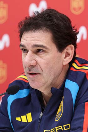 March 25, 2026, Las Rozas, Madrid, Spain: Aitor Karanka, director of Development for the Spanish national team, Nationalteam attends a press conference, PK, Pressekonferenz due to the sponsorship agreement between the Spain national soccer team and Movistar ahead of the International Friendly, Länderspiel, Nationalmannschaft match against Serbia, at Ciudad del Futbol on March 25, 2026, in Las Rozas, Madrid, Spain. Las Rozas Spain - ZUMAa181 20260325_zaa_a181_026 Copyright: xIrinaxR.xHipolitox