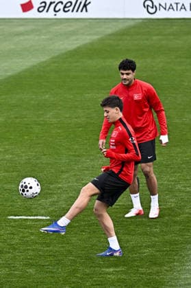 Turkiye s final training session in Istanbul ahead of Romania match ISTANBUL, TURKIYE - MARCH 25: Arda Guler of Turkiye attends the team s final training session at the TFF Hasan Dogan National Teams Camp and Training Facilities in Istanbul, Turkiye on March 25, 2026. The session was held ahead of the 2026 FIFA World Cup, WM, Weltmeisterschaft, Fussball European Qualifiers play-off semi-final match against Romania. Muhammed Enes Yildirim Anadolu Istanbul Turkey. Editorial use only. Please get in touch for any other usage.  Copyright: x2026xAnadoluxMuhammedxEnesxYildirimx