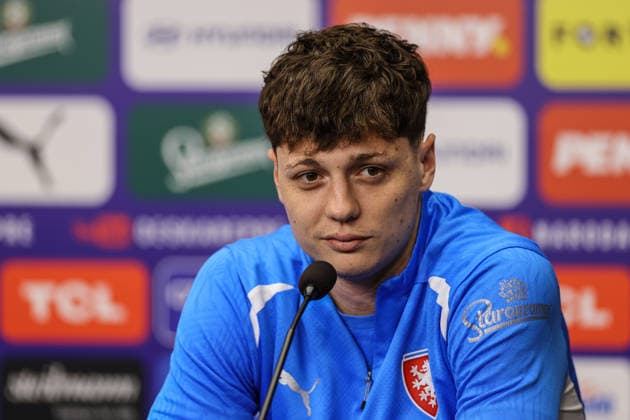 Czechia press conference, PK, Pressekonferenz Fortuna Arena, Prague, Czech Republic 25 3 2026 Ladislav KrejÄi Ladislav KrejÄi 25 3 2026  Copyright: x INPHO BenxBradyx BB3_9763