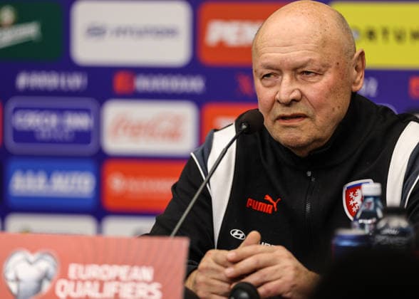 Czechia press conference, PK, Pressekonferenz Fortuna Arena, Prague, Czech Republic 25 3 2026 Manager Miroslav Koubek Miroslav Koubek 25 3 2026  Copyright: x INPHO BenxBradyx BB3_9917