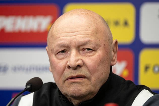 Media program ahead of the Czech Republic vs. Ireland match, the semifinal of the European qualifying playoffs for the FIFA World Cup, WM, Weltmeisterschaft, Fussball Prague, March 25, 2026. Coach Miroslav Koubek at the Czech Republic s press conference, PK, Pressekonferenz (CTKxPhoto MichalxKamaryt) CTKPhotoP2026032505676  CTKPhotoP2026032505676