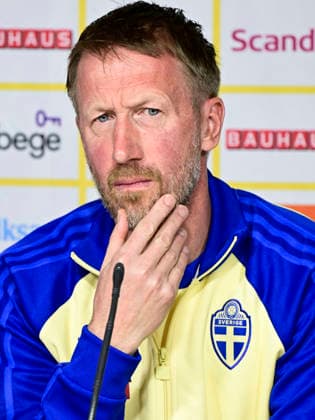VALENCIA, SPAIN 20260325 Sweden s national team captain Graham Potter during today s press conference at Estadi Ciutat de Valencia ahead of Thursday s World Cup qualifying playoff against Ukraine VALENCIA SPAIN x10030x  Copyright: xJonasxEkströmer TTx WORLD CUP QUALIFYING PRESS MEETING