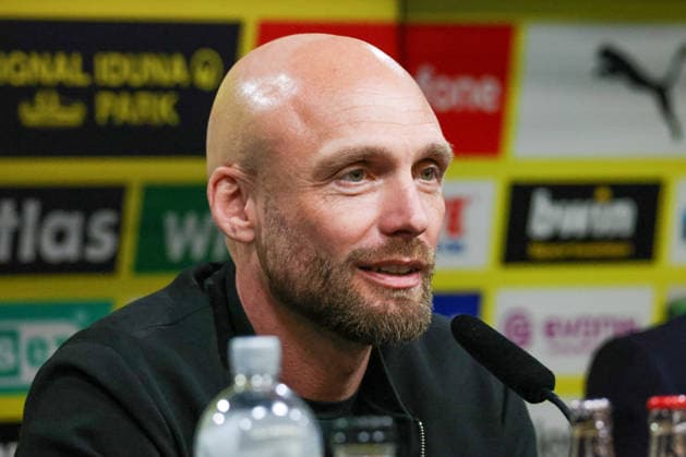 Dortmund, Germany March 25, 2026 Press conference Presentation of the new BVB sports director Ole Book In the picture The new BVB sports director Ole Book BVB at the press conference DFB regulations prohibit any use of photographs as image sequences and or quasi photo Copyright: HMBxMedia MadeleinexFantini
