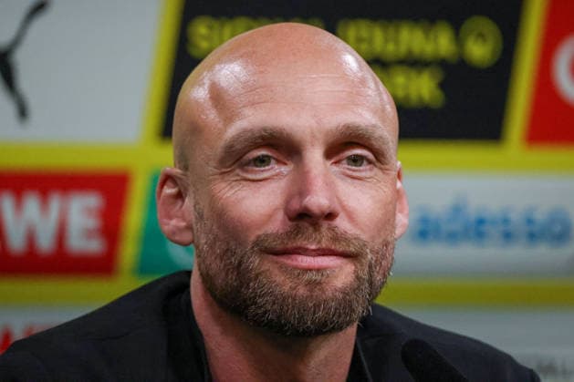 Dortmund, Germany March 25, 2026 Press conference Presentation of the new BVB Sports Director Ole Book In the picture The new BVB Sports Director Ole Book BVB at the press conference Copyright: HMBxMedia MadeleinexFantini
